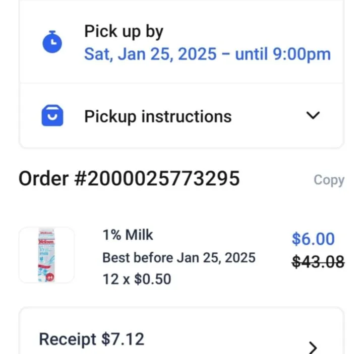 1 Percent Milk Flashfood January 2025 Home Budget