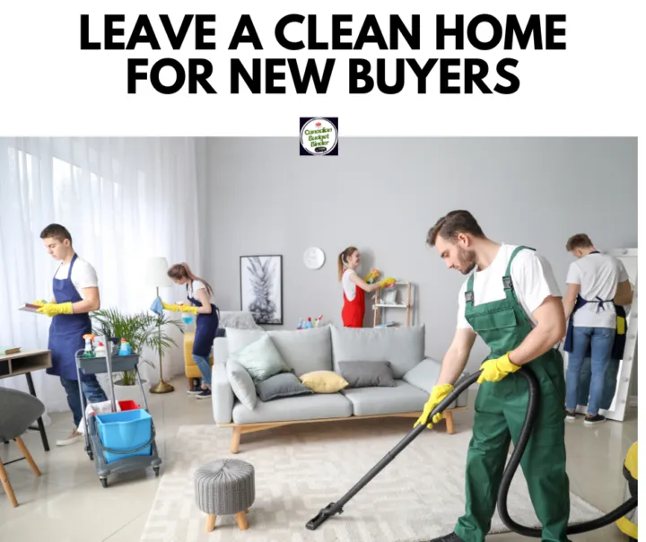 Leave A Clean Home For New Buyers