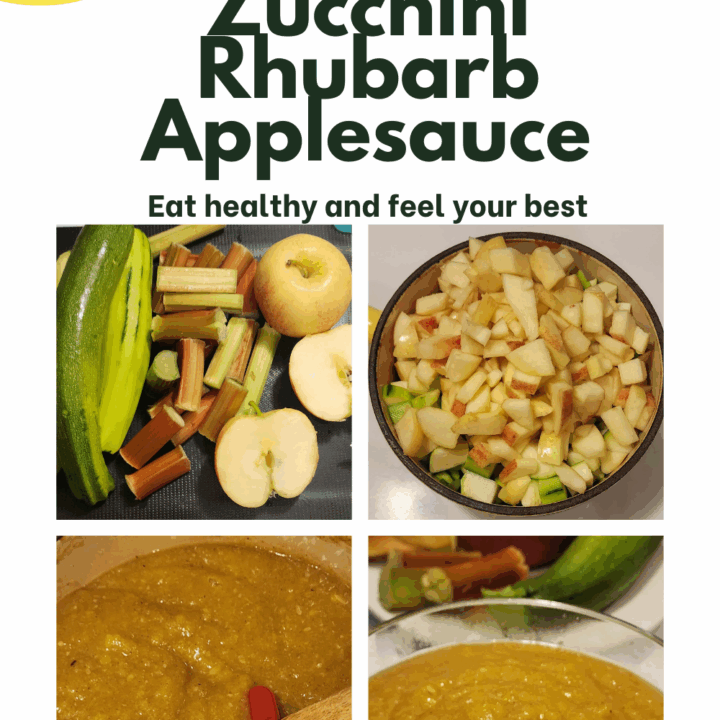 Easy Zucchini Rhubarb Applesauce