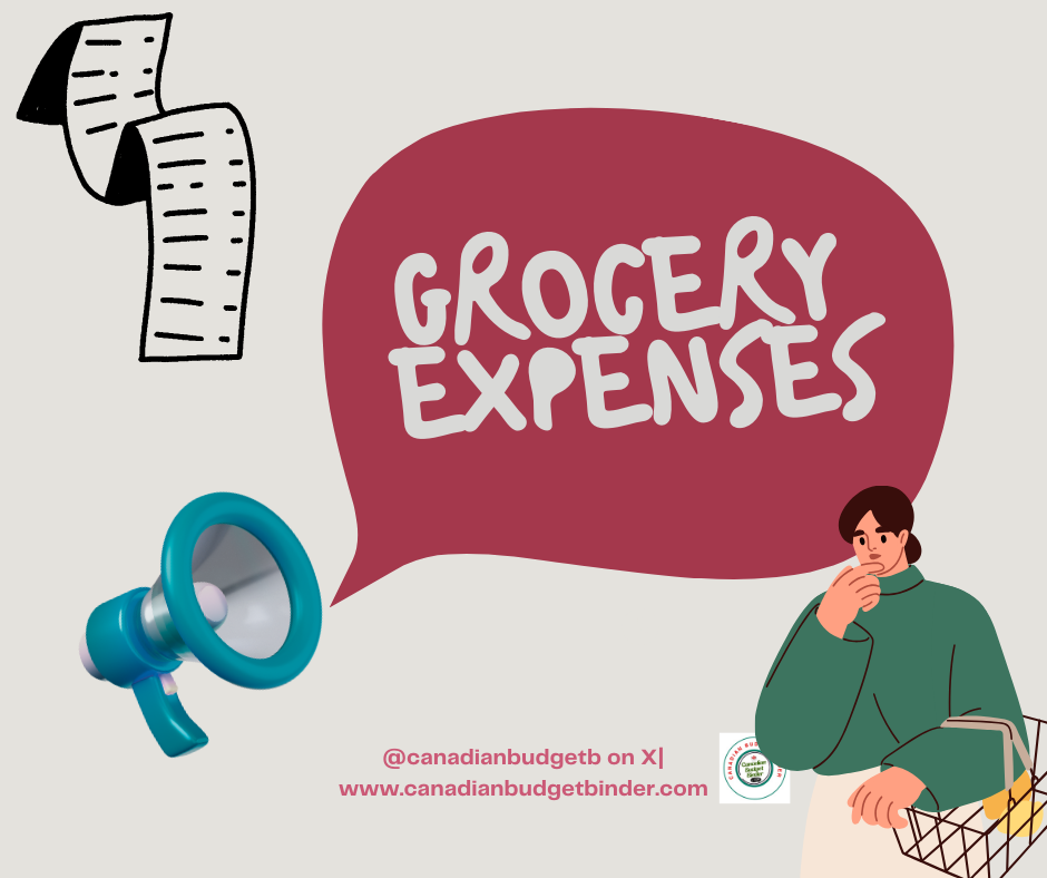 2026 Grocery Expenses Canadian Budget Binder