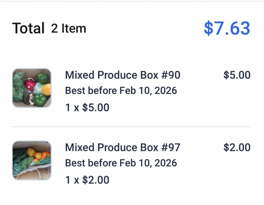 Flashfood February Mixed Produce Boxes