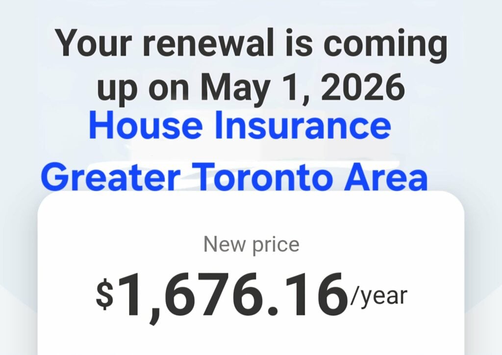 House Insurance Renewal Canada 2026