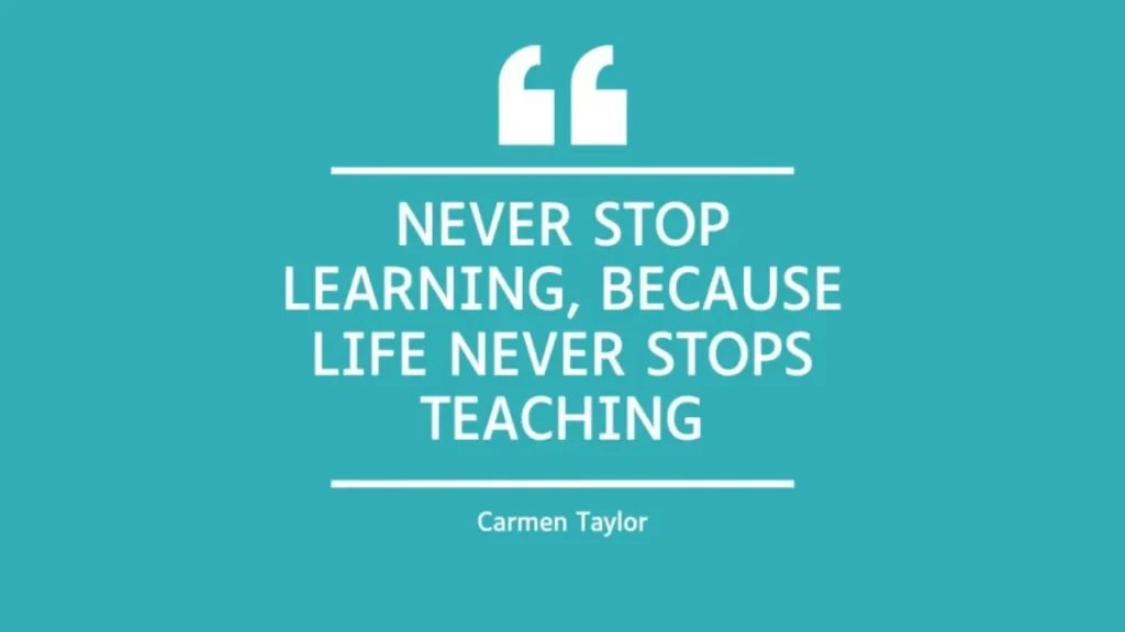 Reading and Learning Never Stops