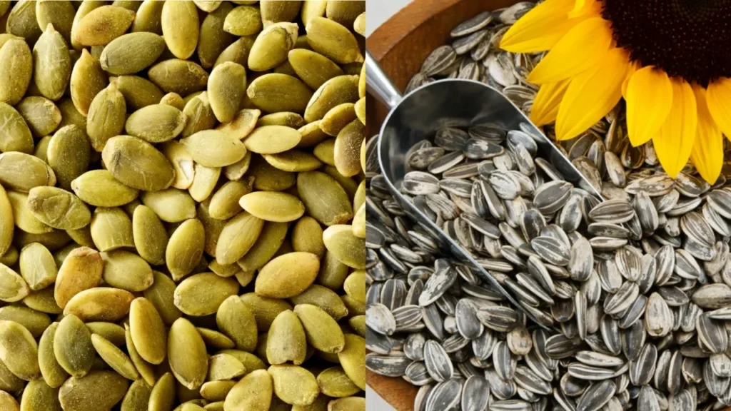 Pumpkin Seeds and Sunflower Seeds