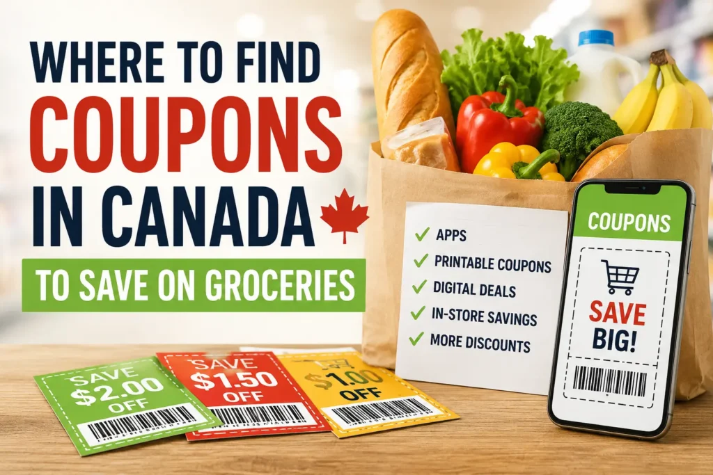 Where to Find Coupons in Canada to Save on Groceries