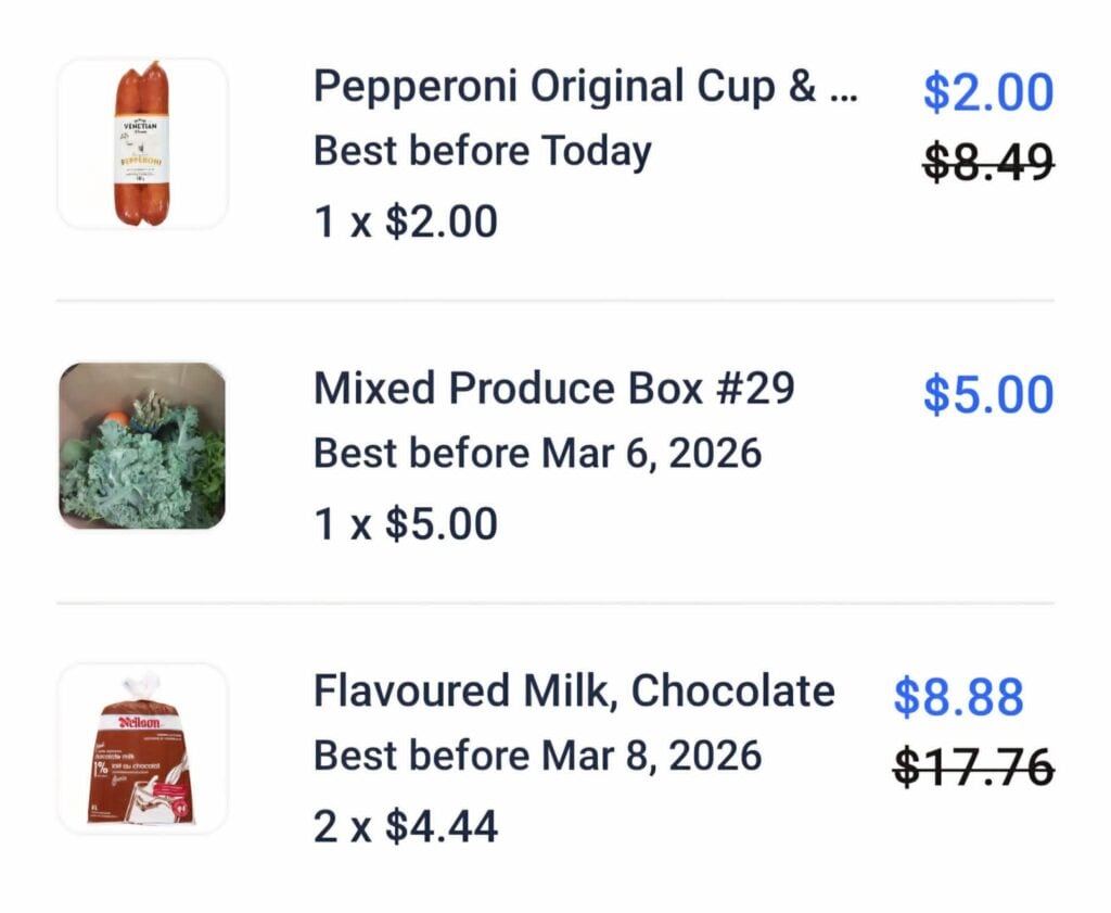 Flashfood deals in March 2026