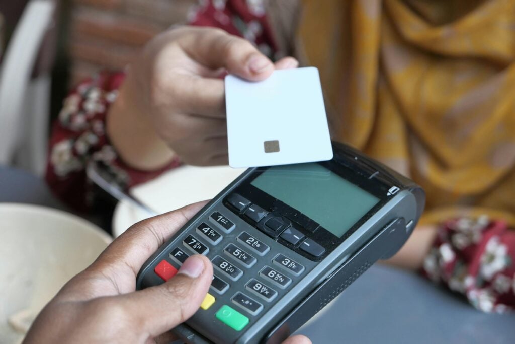 Image of a bank card direct payment