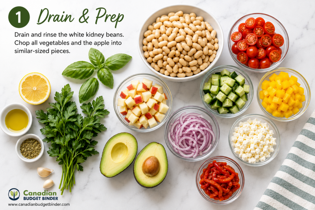 How to make White Bean Salad pt 1