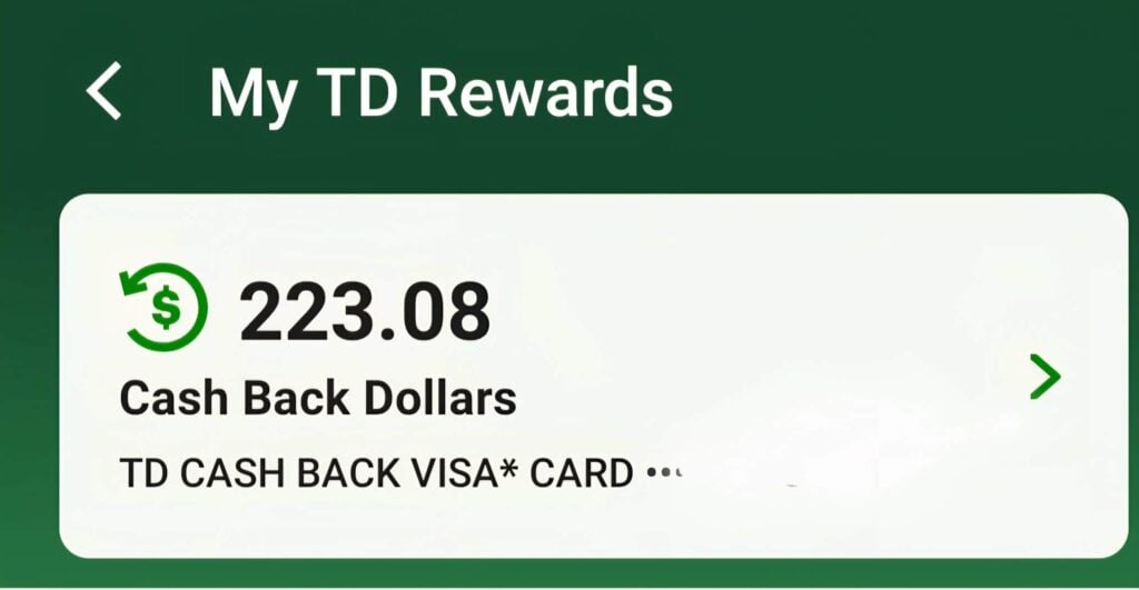 TD Rewards Points April 2026
