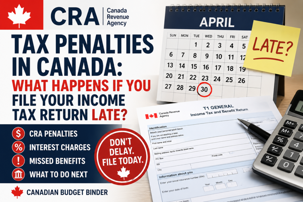 CRA Tax Penalties in Canada: What Happens If You File Your Income Tax Return Late?