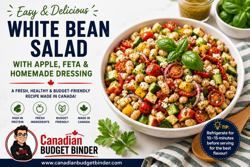 Mediterranean White Bean Salad with Lemon Herb Dressing