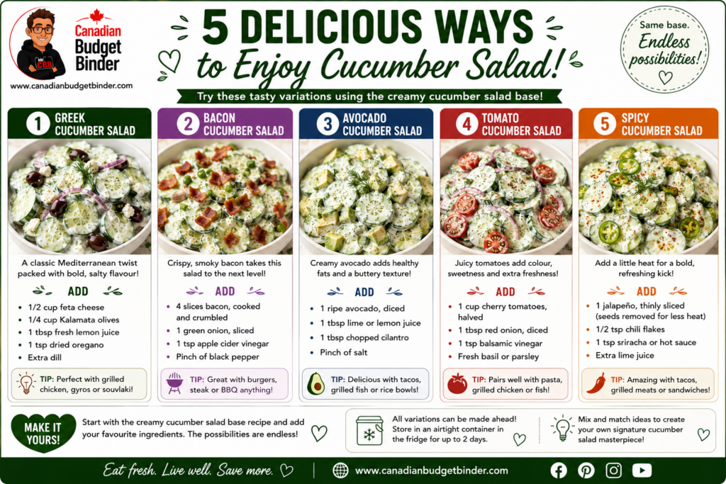 5 Delicious Ways To Enjoy Cucumber Salad Variations
