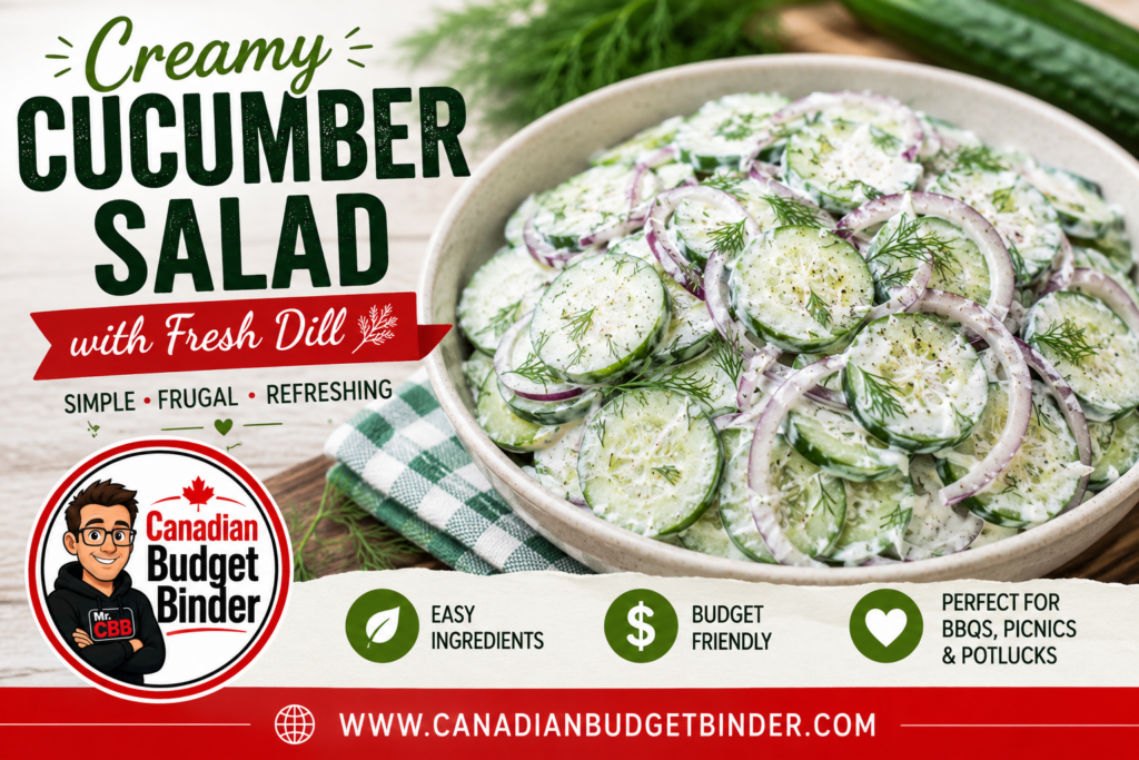 Creamy Cucumber Salad with Fresh Dill