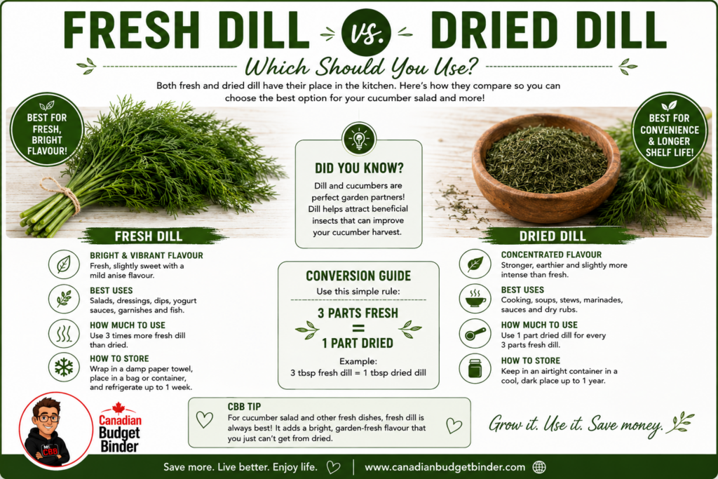 Fresh Dill vs Dried Dill