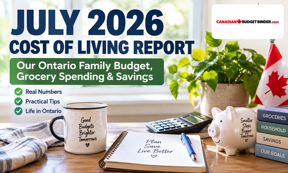 July 2026 Cost of Living Report: Our Ontario Family Budget, Grocery Spending & Savings