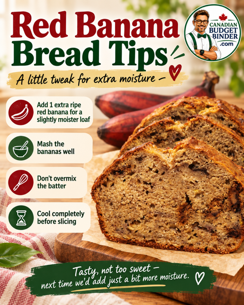 Red Banana Bread Tips