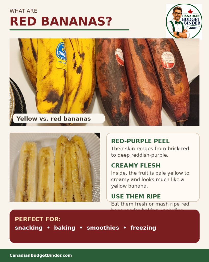 What are red bananas and what do they taste like.