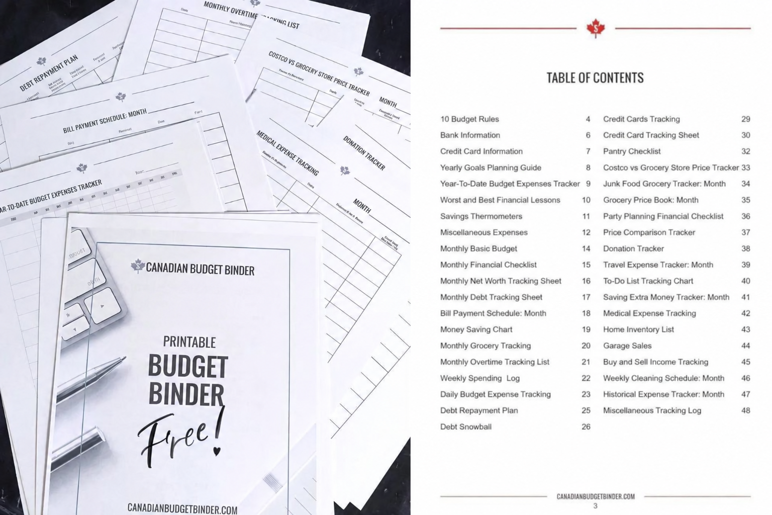 Free CBB Budget Binder cover