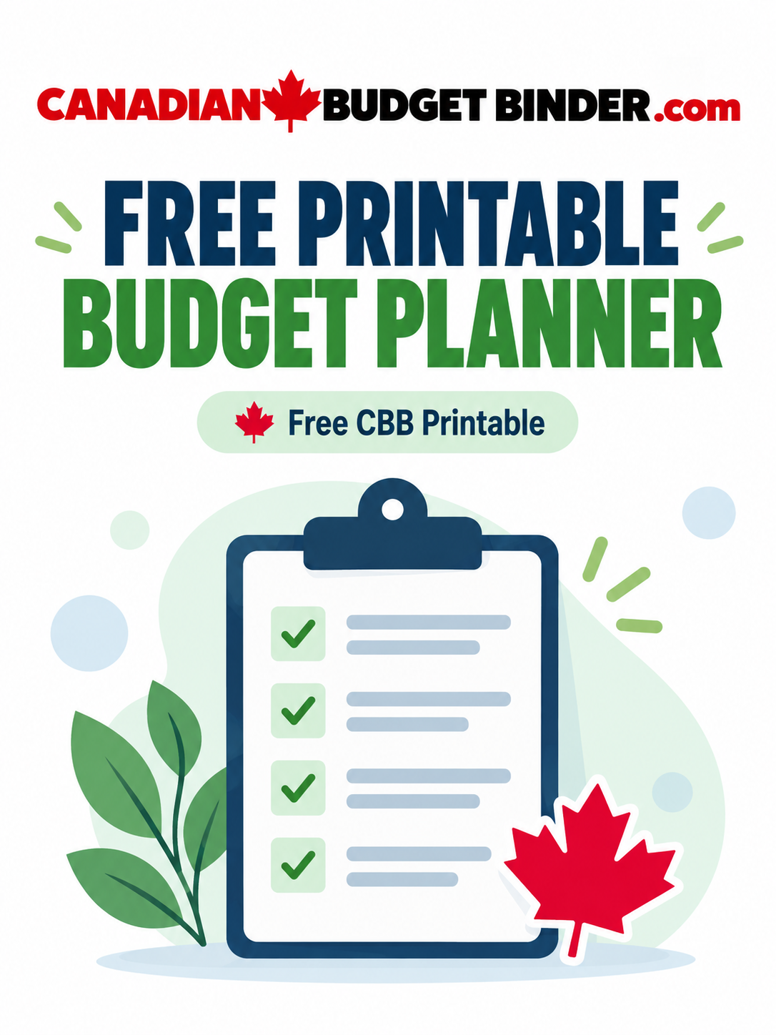 Free Printable Budget Planner preview