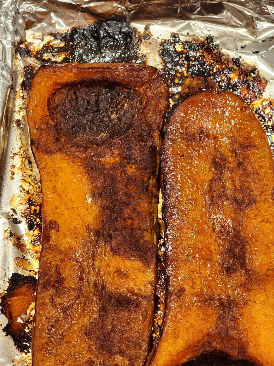 Our roasted butternut squash with maple brown sugar glaze